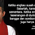 Semuanya Hanya Sementara, Bersabarlah....