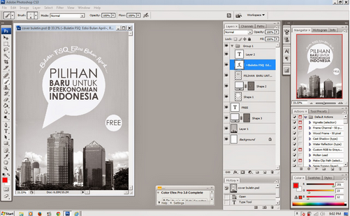 Cara Membuat Desain Cover Buletin dengan Photoshop Cara Membuat Desain Cover Buletin dengan Photoshop