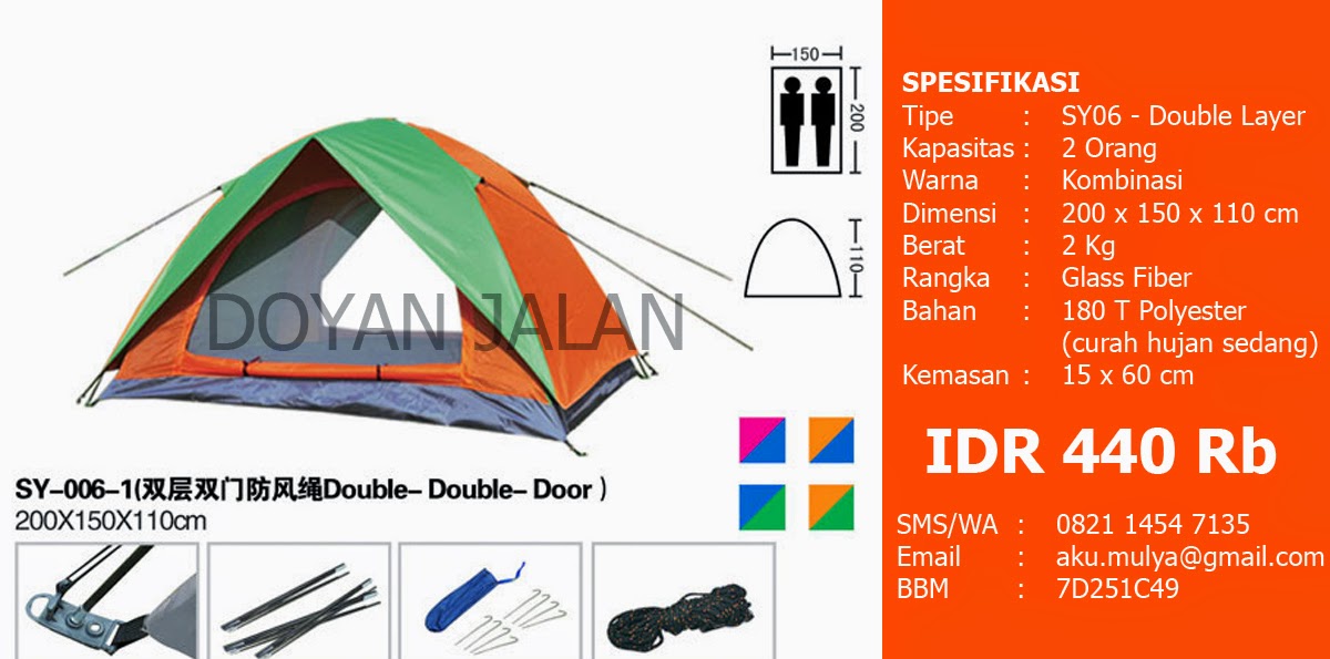 Jual Tenda Dome Kapasitas 2 Orang Murah Jakarta