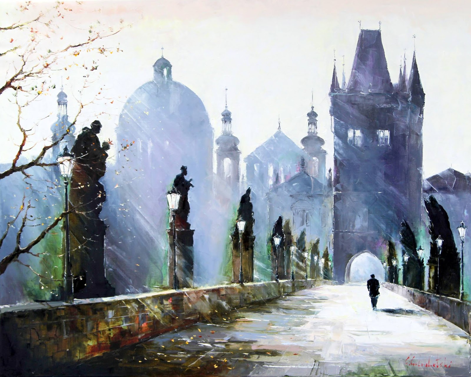 Gleb Goloubetski, 1975 - A Cityscape Impressionist Painter