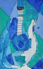 Art Intertwine-Picasso Inspired Guitar Paintings