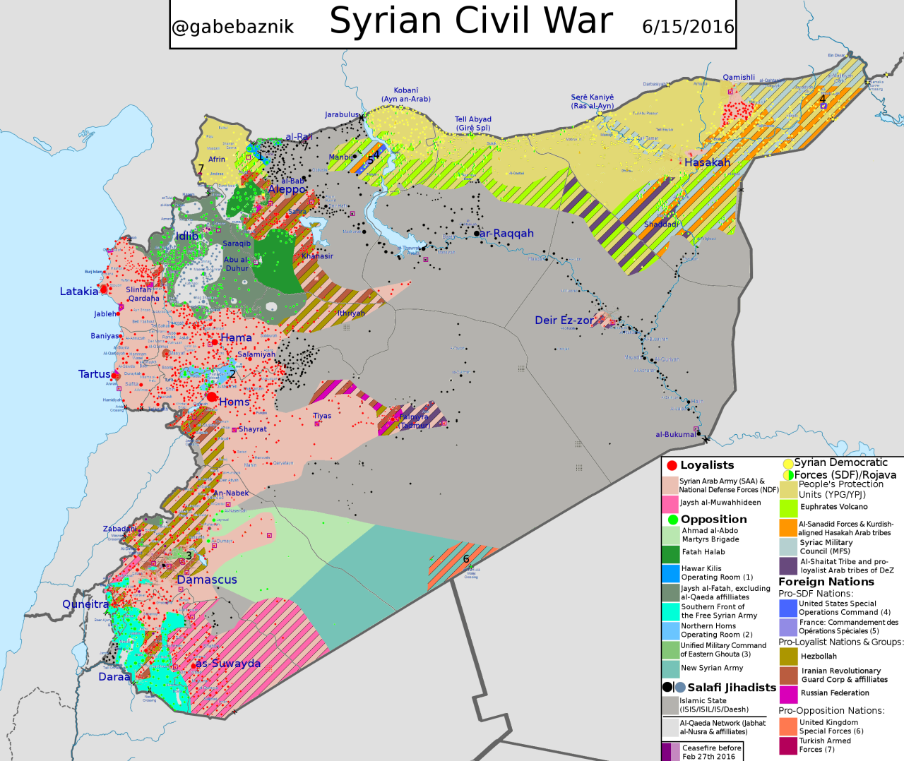 Landkartenblog: Aktuelle Lage in Syrien - IS verliert langsam