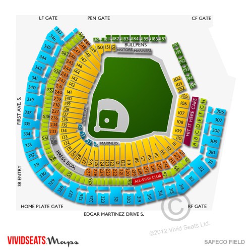 Seattle Mariners Seating Chart View