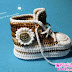 crocheted baby shoes