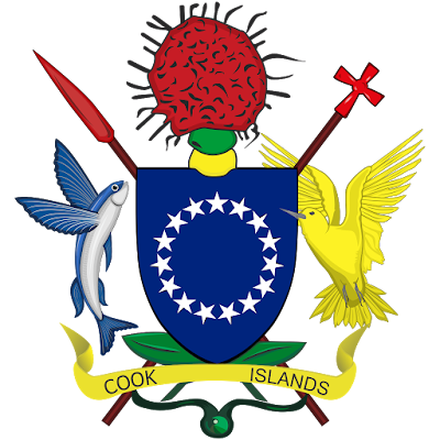 Logo Gambar Lambang Simbol Negara Kepulauan Cook PNG JPG ukuran 400 px