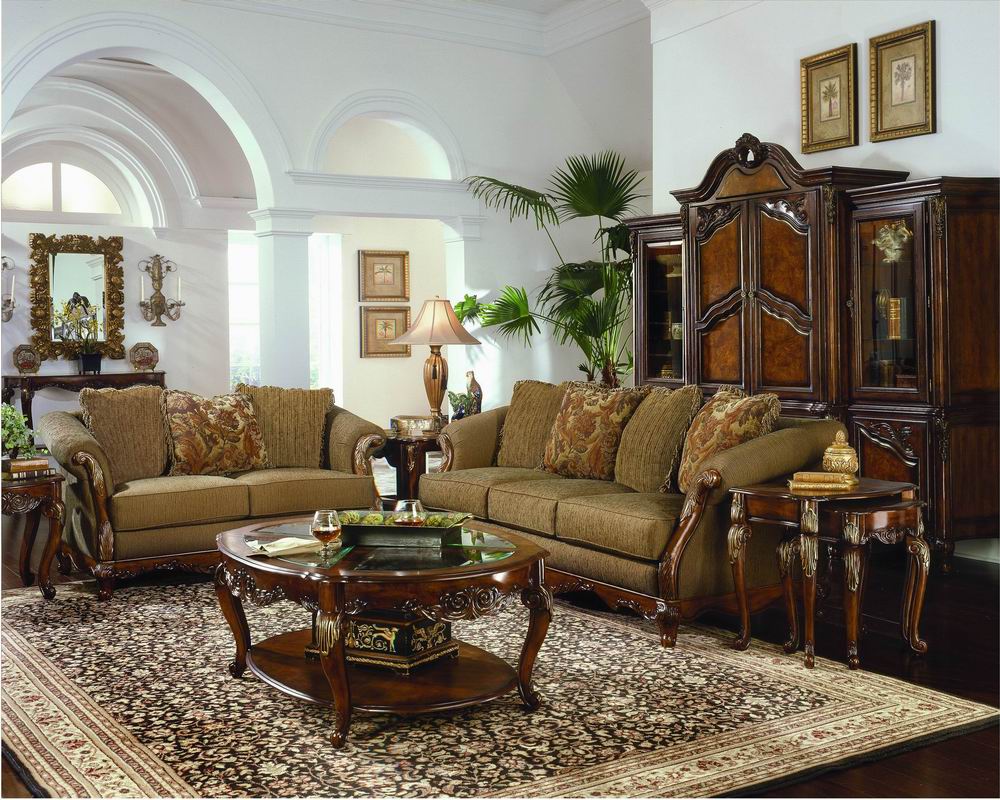 classic living room furniture layout