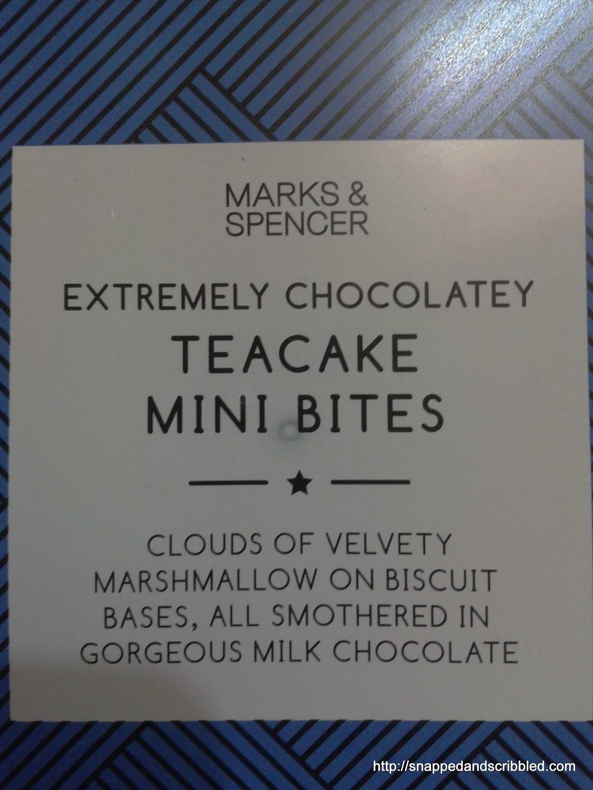 Marks & Spencer Tea Cake Mini Bites Snapped and Scribbled