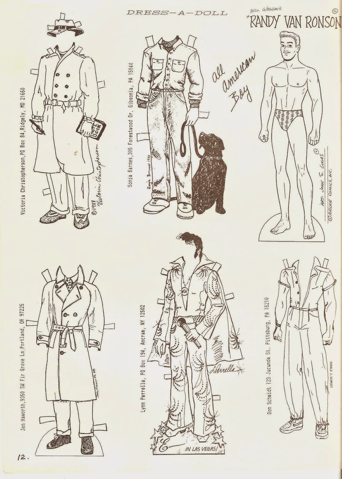 Miss Missy Paper Dolls OPDAG Newsletter 18