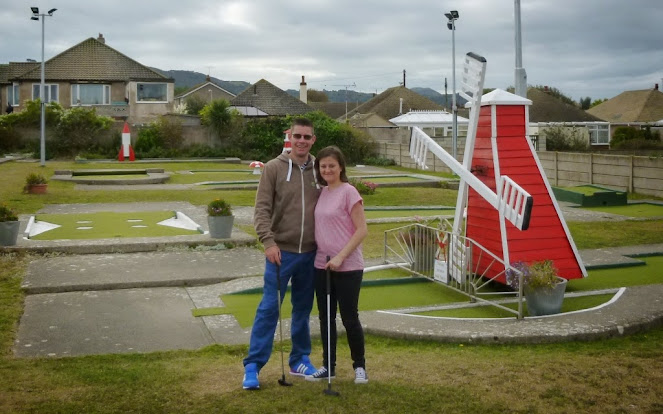 At the Crazy Golf course in Prestatyn (photo by Seth Thomas)