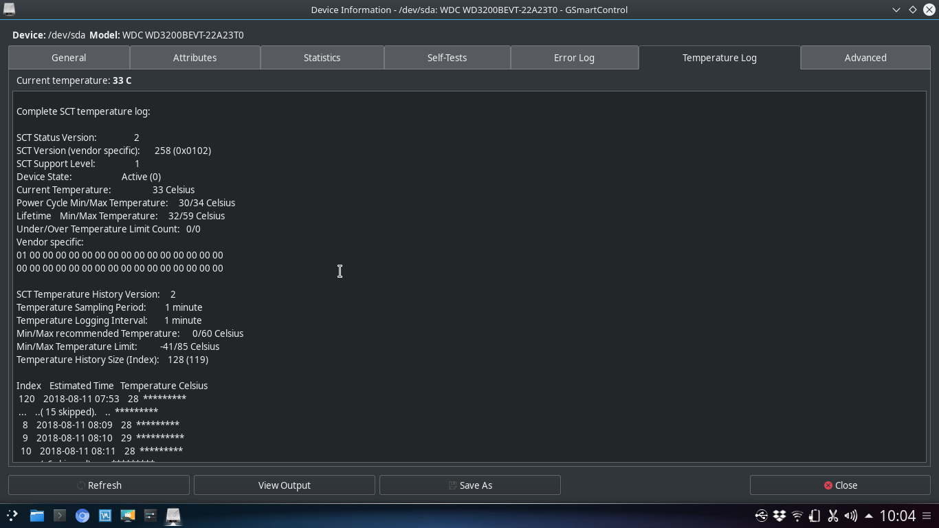 Teste desempenho de disco rígido (HD) com o GSmartControl no seu GNU/Linux