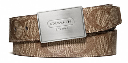 Ina&#39;s Fabulous Finds: Coach Men Signature Plaque Reversible Belts