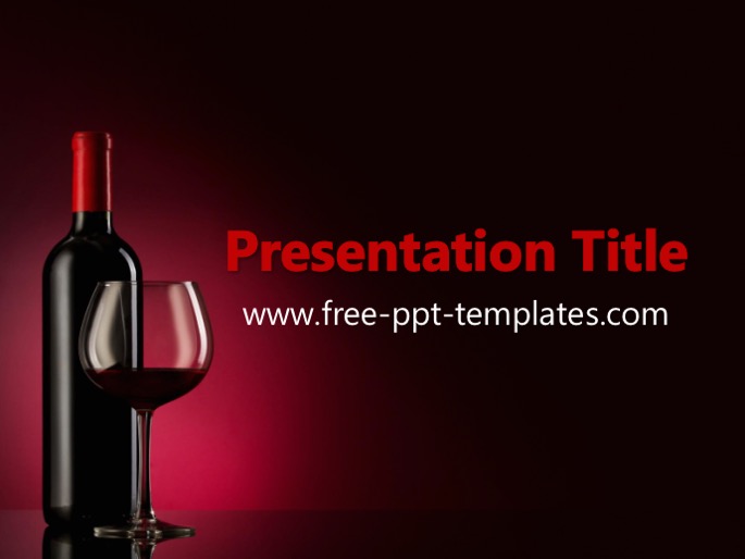 Red Wine Ppt Template Graphicxtreme