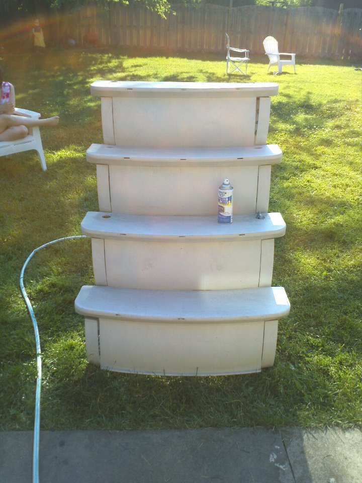 Second Chance Repurposed Pool Steps