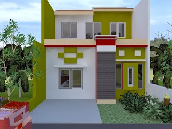 cat warna eksterior rumah minimalis