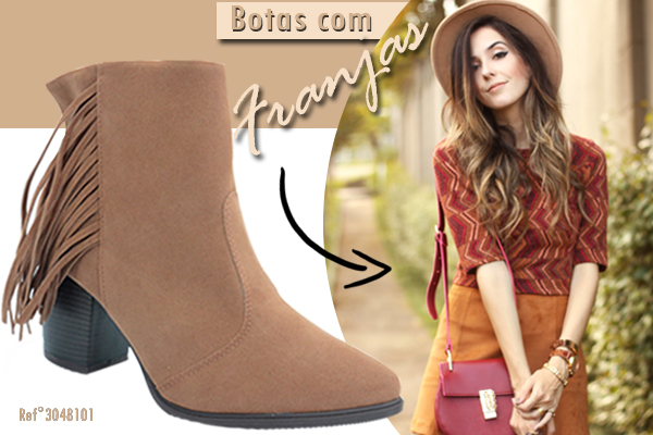Bota com franjas!