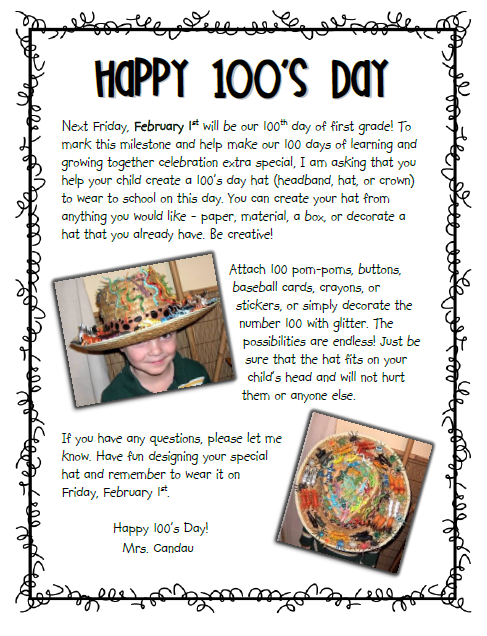 Sailing Through 1st Grade: 100 Day Hats