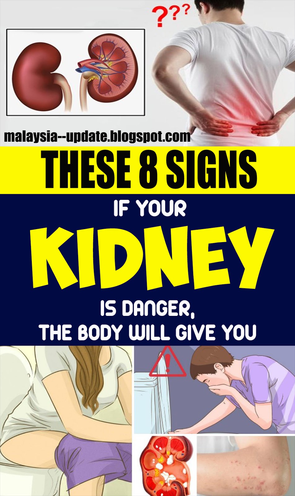In the event that Your Kidney Is in Danger, the Body Will Give You These 8 Signs! natural