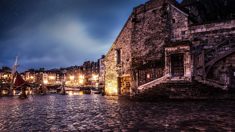 The Medieval Architecture in Honfleur City HD