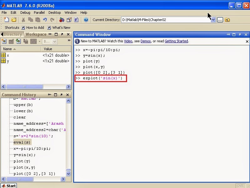 Product Design Engineering: MATLAB Tutorial - MATLAB Matrix main ...