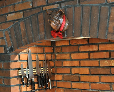 Bronze Sculpture of a Pig, One of Ten Things I Love About Our New Kitchen ♥ KitchenParade.com. Surprisingly, seven don't require a remodeling budget or construction dust.