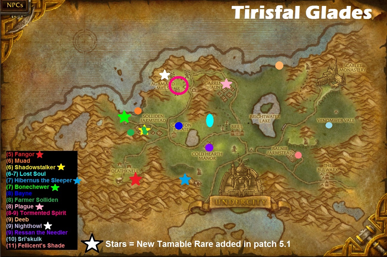 Tirisfal Glades Map