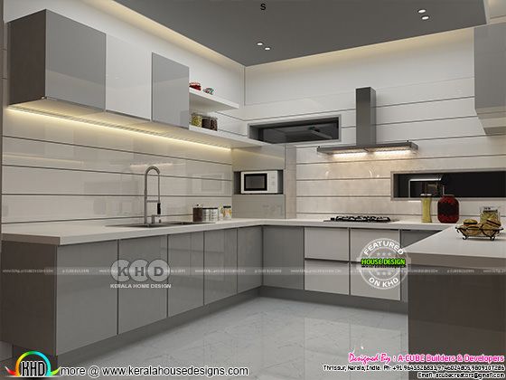 Open Kitchen and dining interior
