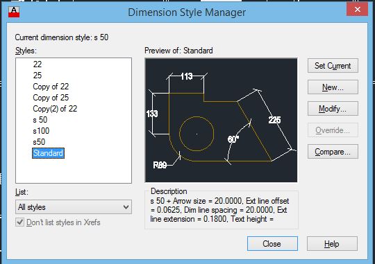 Dimensi Di Autocad