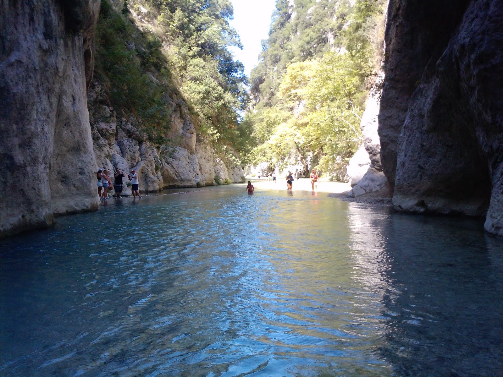 The springs of Acheron River in Greece