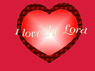 A Heart to know the lord image is of a heart with the words, I love you written across it