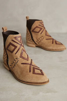 Women's shoes, heels, wedges, and sandals, bohemian style, from Anthropologie