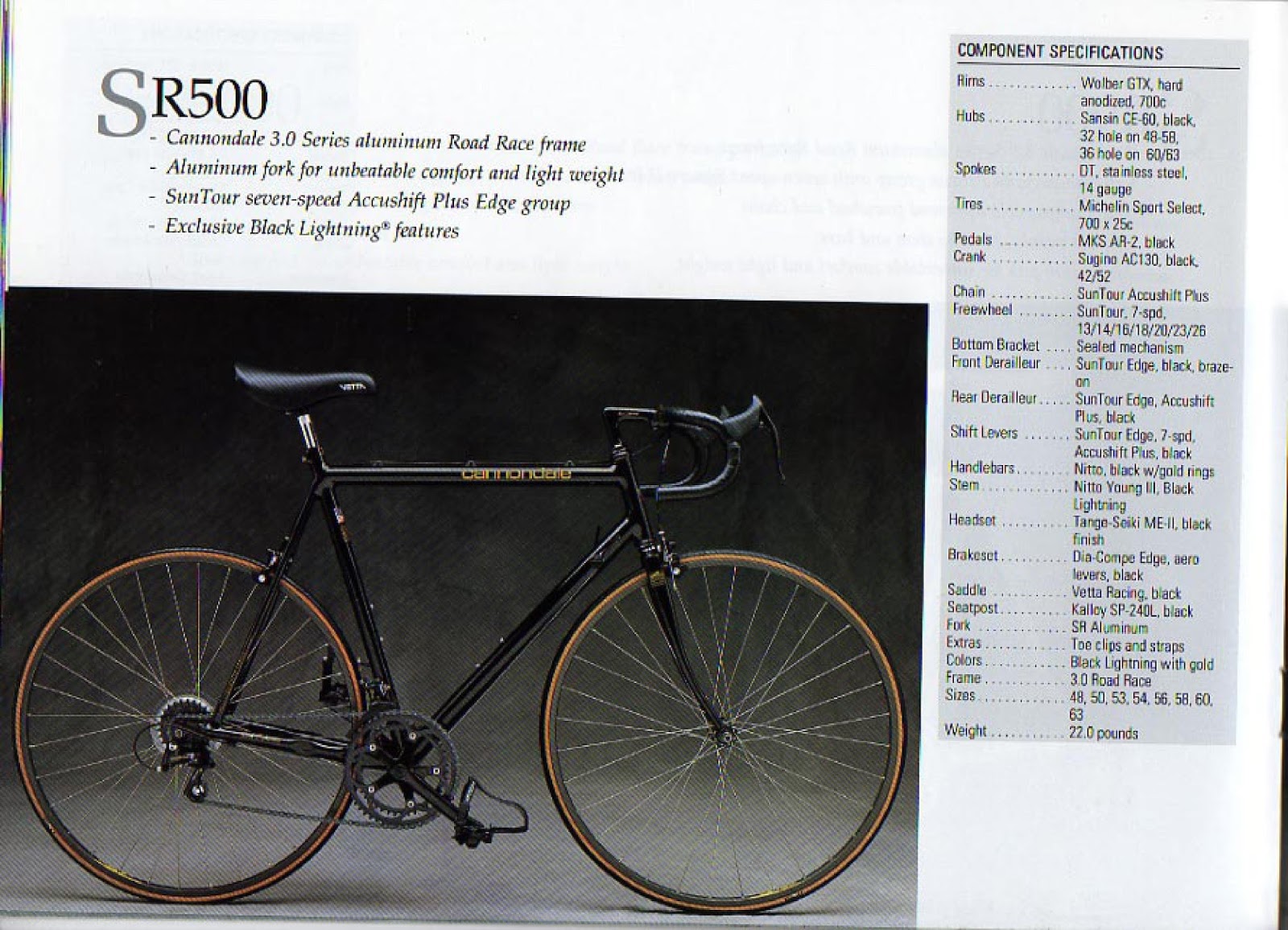 CATALOGUES CANNONDALE CANNONDALE 1990