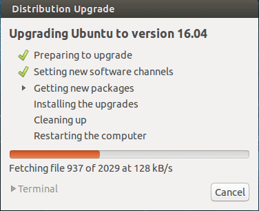 Cara Upgrade Ubuntu 14.04 ke 16.04 LTS Cara Upgrade Ubuntu 14.04 ke 16.04 LTS