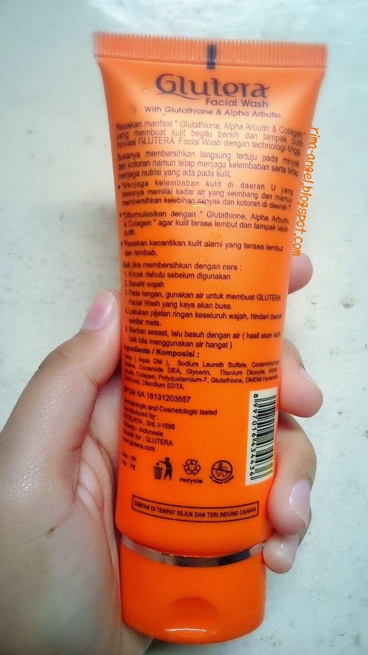 Review GLUTERA Facial Wash with Glutathione dan Alpha Arbutin