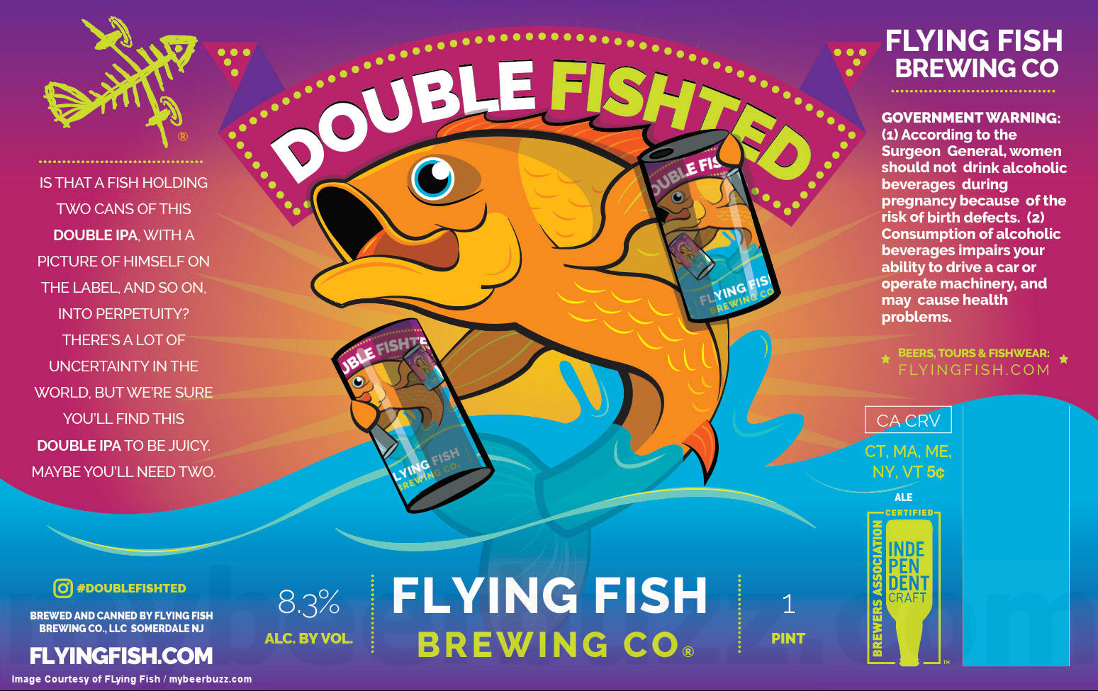 Flying Fish Adding Double Fishted, Stormy Skies New England IPA, Prevail Ale, Oktober Fish