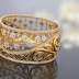 Fancy floral designer ring