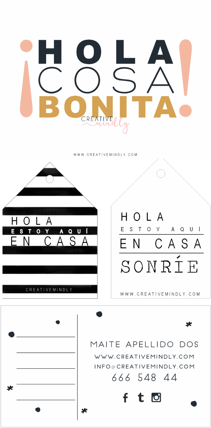 hacer etiquetas pegatinas carteles bonitos