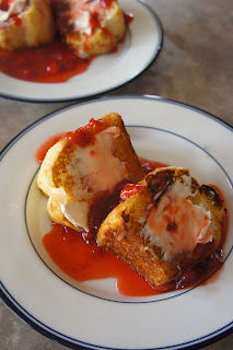Angel French Toast with Strawberry Syrup: Savory Sweet and Satisfying