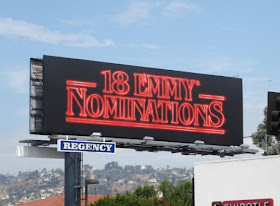 Stranger Things 18 Emmy Nominations billboard Melrose Avenue Stranger Things 18 Emmy Nominations billboard