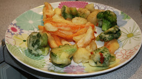 Carrot and Broccoli Tempura