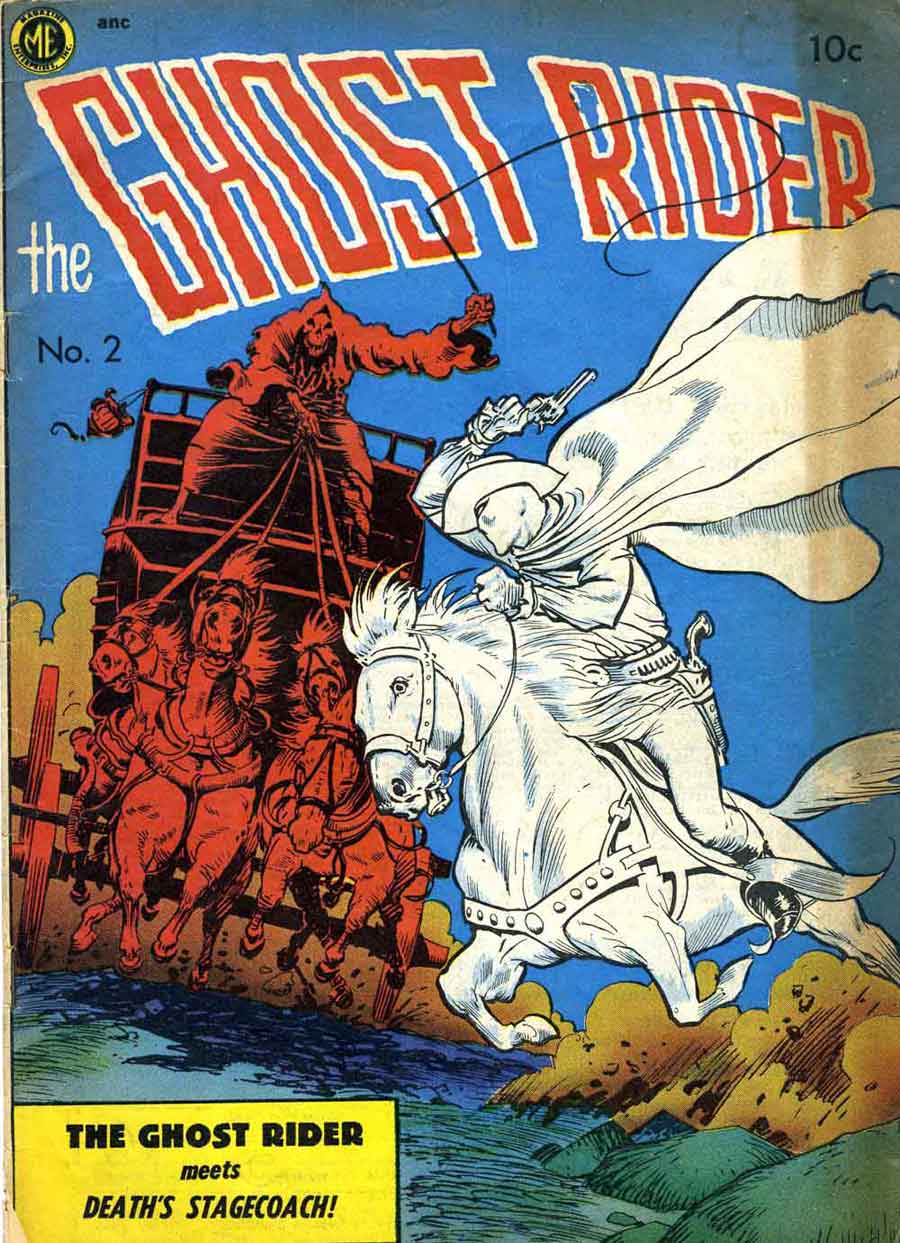 Ghost Rider v1 #2 comic book cover art by Frank Frazetta