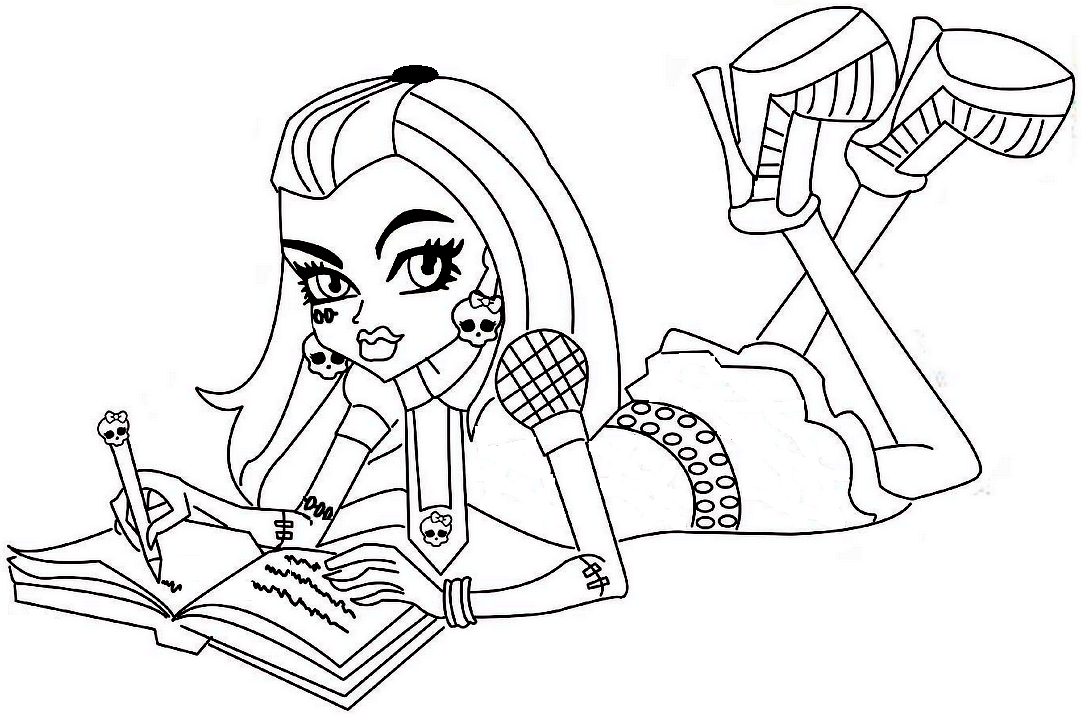 free printable monster high coloring pages frankie stein