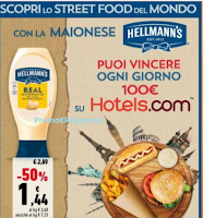 Con maionese Hellmann's vinci 77 voucher Hotels da 100€ Logo Con maionese Hellmann's vinci 77 voucher Hotels da 100€