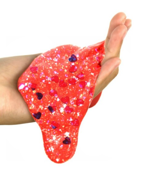 "YOU MELT MY HEART" Valentine's Slime for kids. Makes a great school party favor/valentine! (Easy recipe!) #slime #slimerecipes #slimeforkids #valentinescrafts