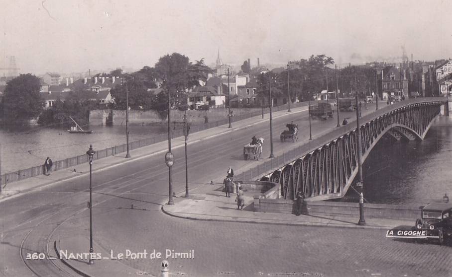 NANTES avant & en 39/45: NANTES pont de Pirmil