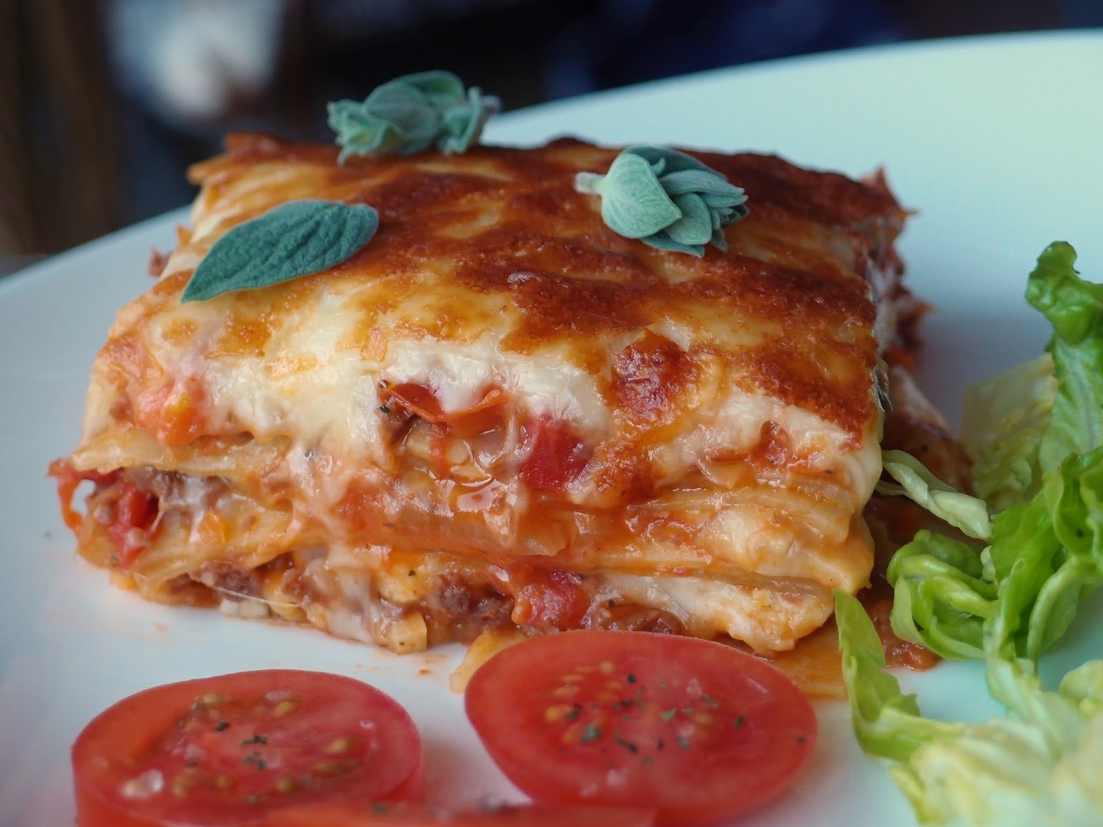 The VegHog Vegetarian soya mince and halloumi lasagne