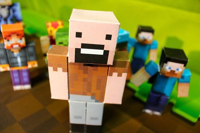 bonecos de Minecraft para imprimir,recortar e montar: Modelos de Minecraft  em papel