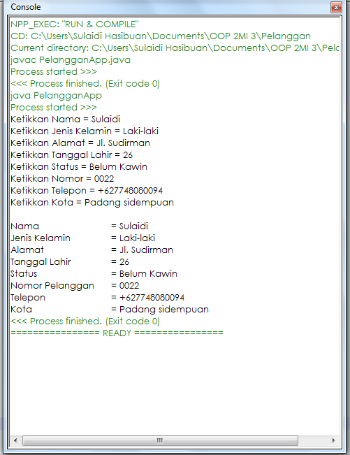 Kumpulan contoh program java Inheritance dan exception handling Kumpulan contoh program java Inheritance dan exception handling