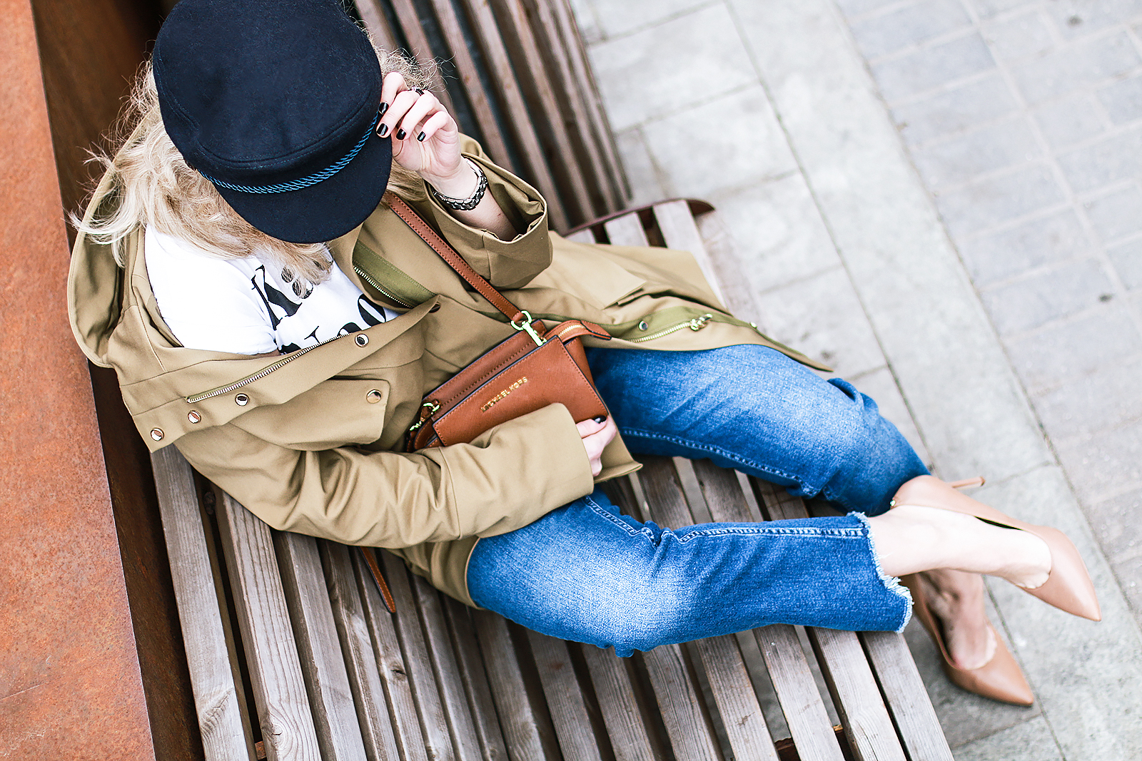 Margarita_Maslova_Ritalifestyle_Fashion_blogger_Moscow_MK_bag_parka_jacket_kepi_croped_jeans_nude_heels