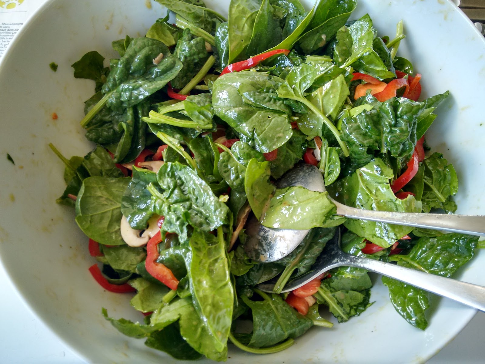Rezepte: Spinat Salat