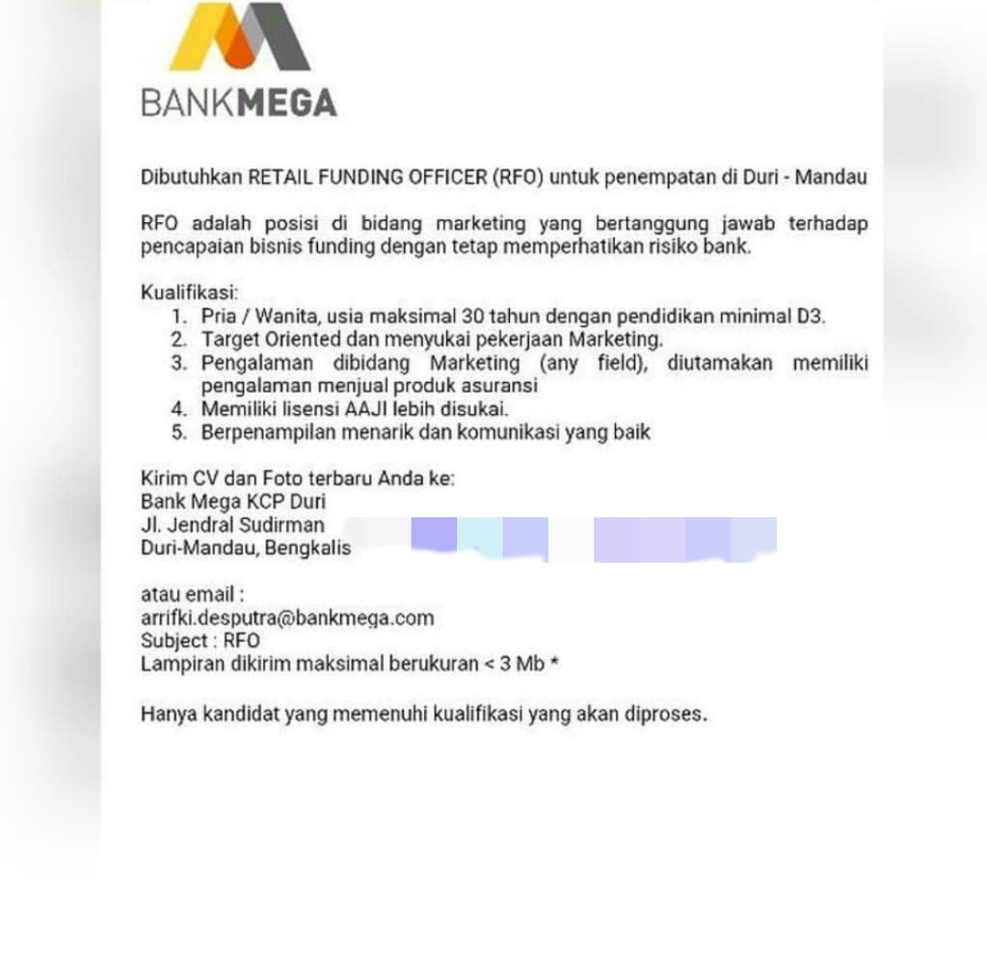Lowongan Kerja Bank Pekanbaru Zona Ilmu 2